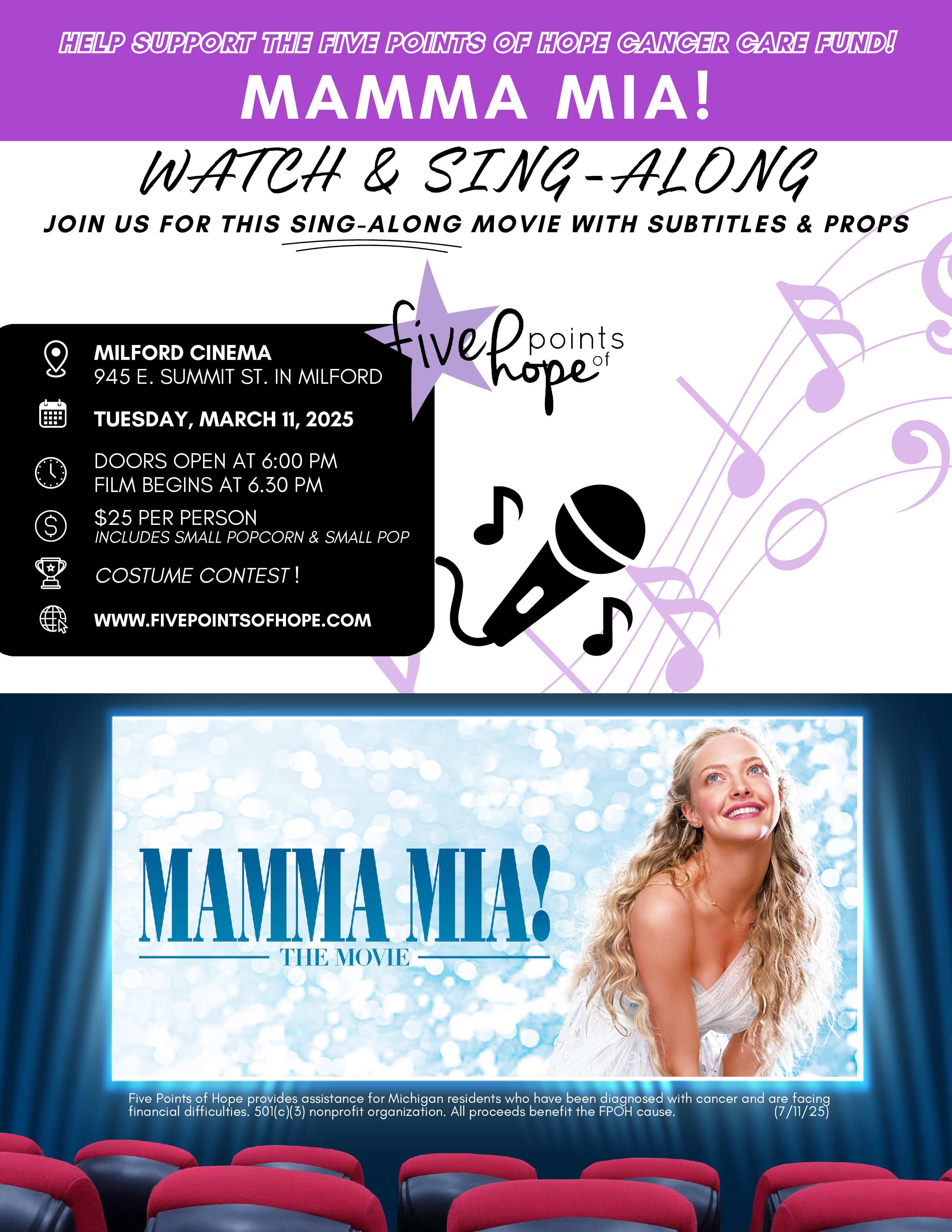 FPOH Mamma Mia Sing-Along 2025 - Show Bill to Come